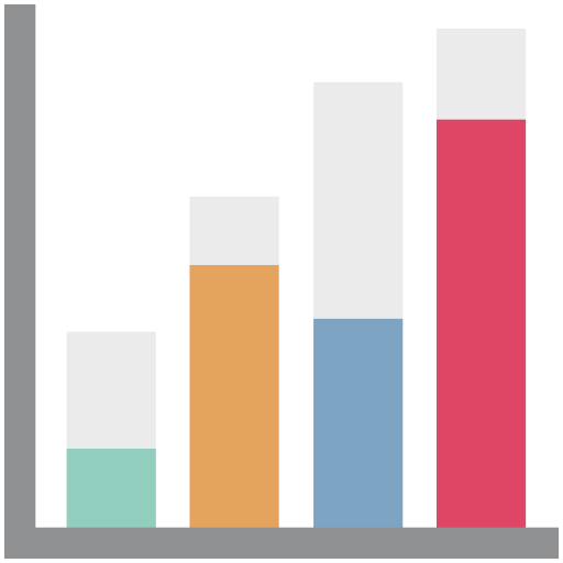 gráfico de barras icono gratis