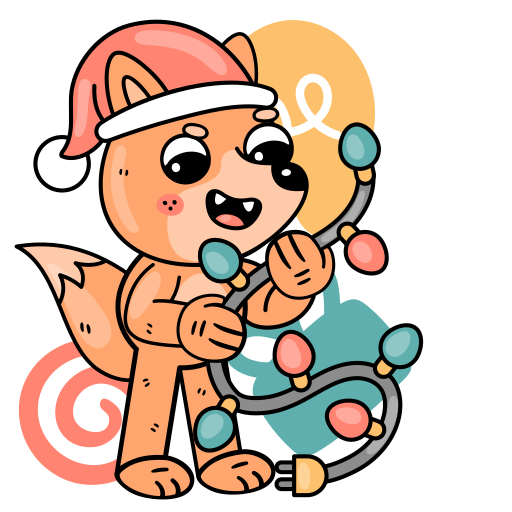 luces de navidad gratis sticker