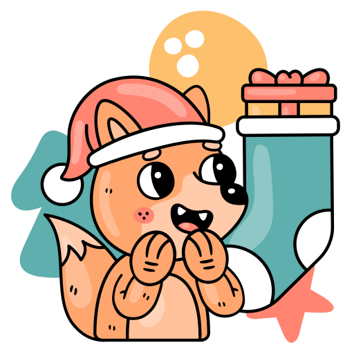 Christmas sock free sticker Christmas sock free sticker