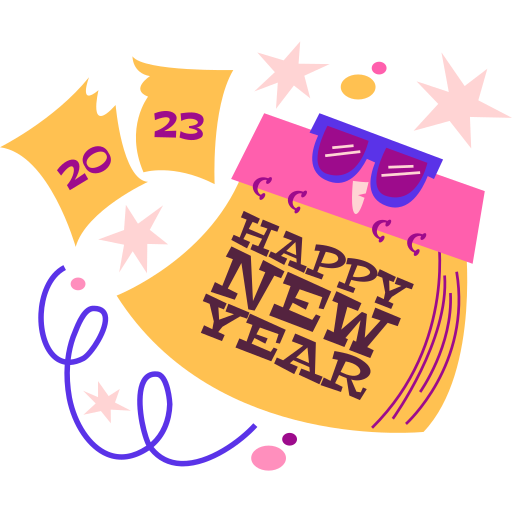Happy new year free sticker Happy new year free sticker
