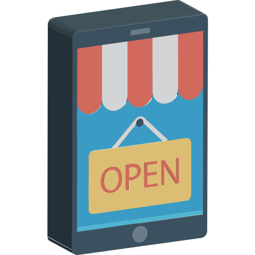 rótulo de establecimiento icono gratis