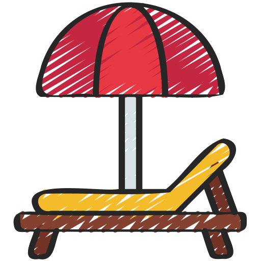 Sun lounger free icon