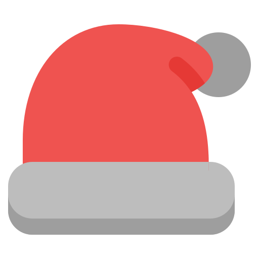 gorro navideño icono gratis