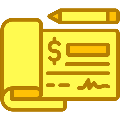 talonario de cheques icono gratis