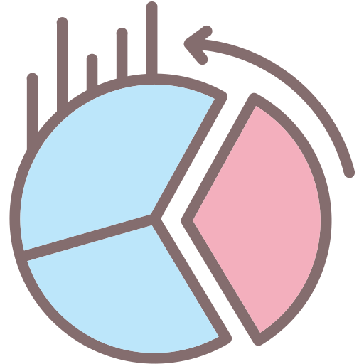 gráfico circular icono gratis