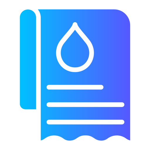 factura de agua icono gratis