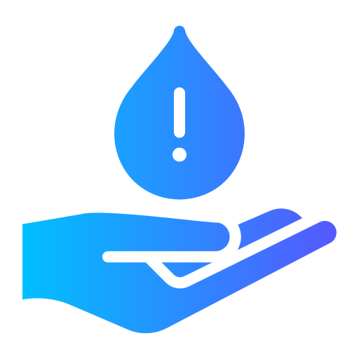 crise d'eau Icône gratuit