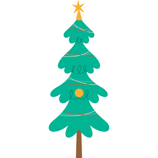 árbol de navidad icono gratis