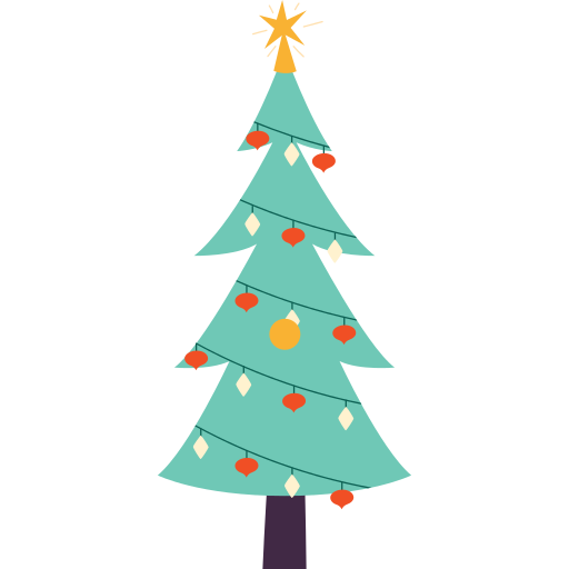 árbol de navidad icono gratis