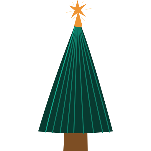 árbol de navidad icono gratis