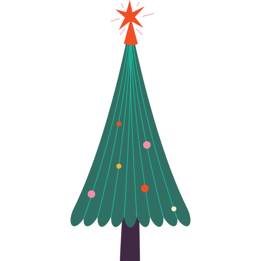 árbol de navidad icono gratis