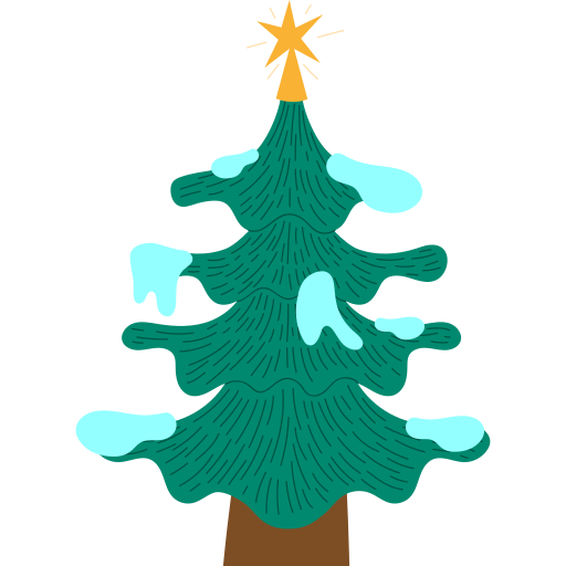 árbol de navidad icono gratis