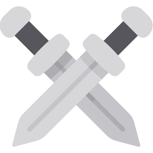 Swords Kawaii Flat icon