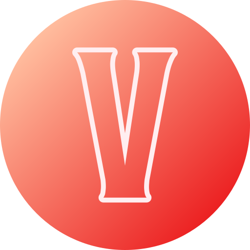 letra v icono gratis