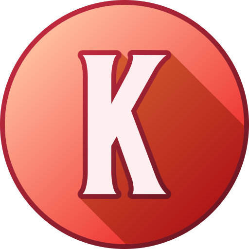 letra k icono gratis