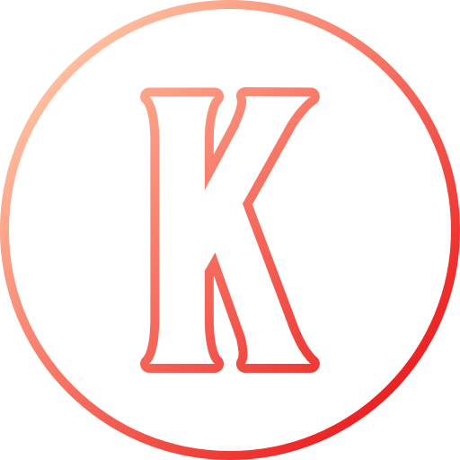 letra k icono gratis