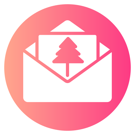 Christmas card free icon