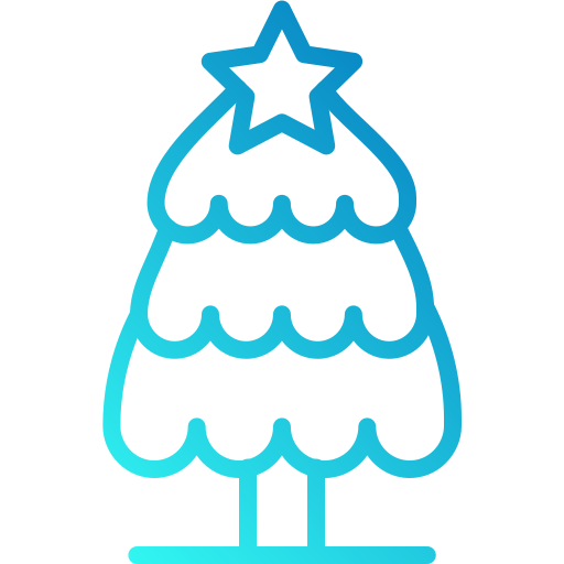 árbol de navidad icono gratis