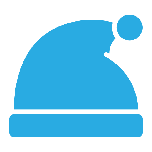 sombrero de santa icono gratis