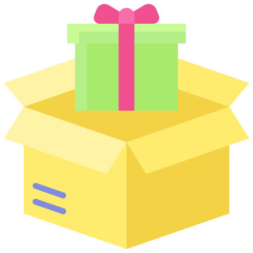 caja de regalo icono gratis