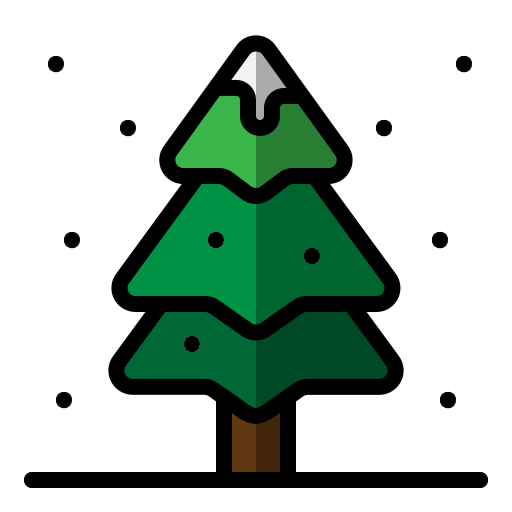 árbol de navidad icono gratis