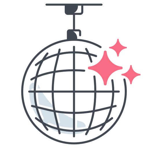 bola de disco icono gratis