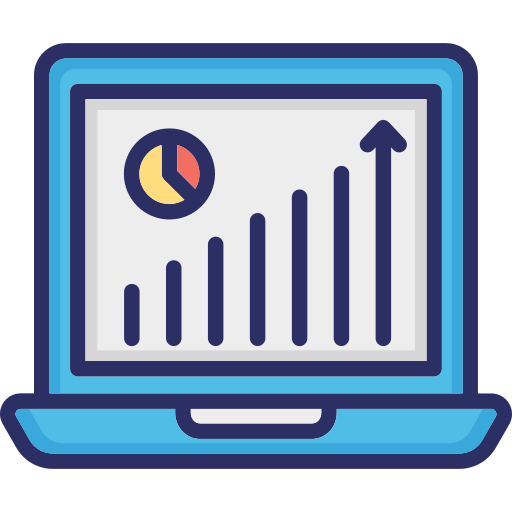 tabla de crecimiento icono gratis