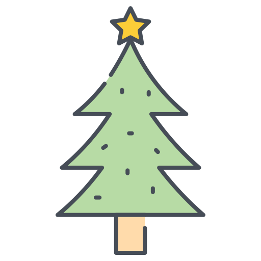 árbol de navidad icono gratis