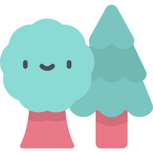 Trees Kawaii Flat icon