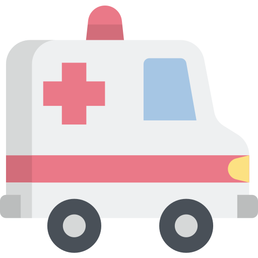 Ambulance Kawaii Flat icon