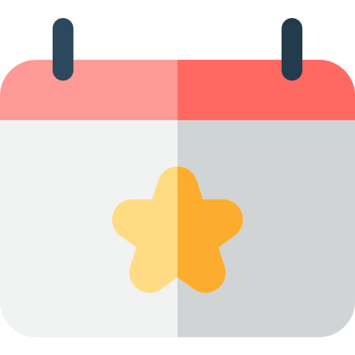 Calendar Basic Rounded Flat icon