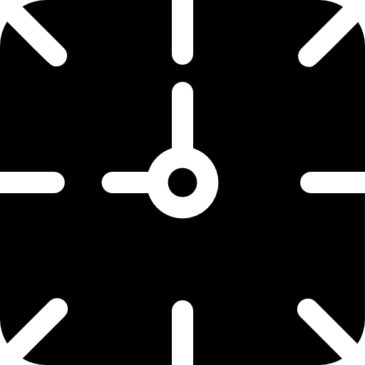 reloj de pared icono gratis