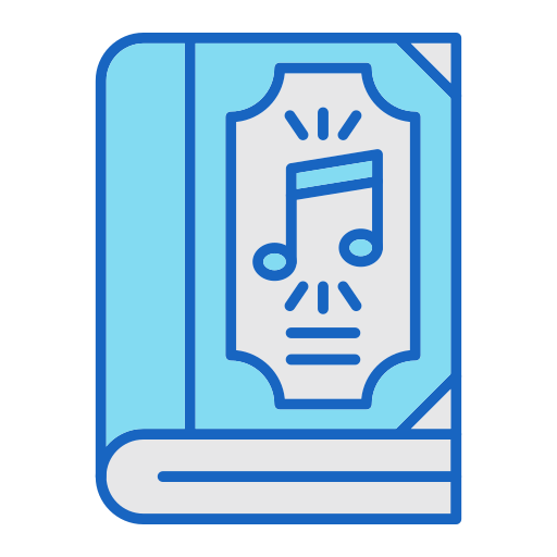 libro de música icono gratis