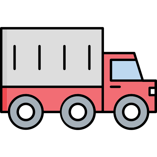 camión de reparto icono gratis