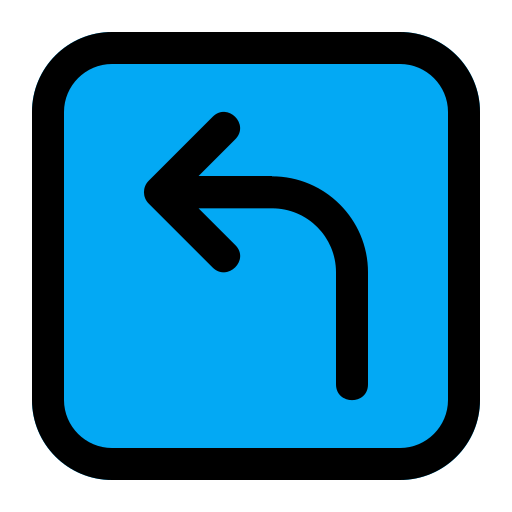 biegen sie links ab kostenlos Icon