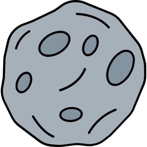 Asteroid shape free icon Asteroid shape free icon