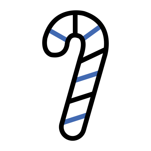 bastón de caramelo icono gratis