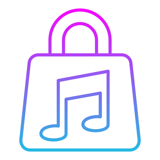 aplicación de tienda de música icono gratis