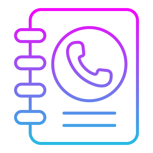 directorio telefónico icono gratis