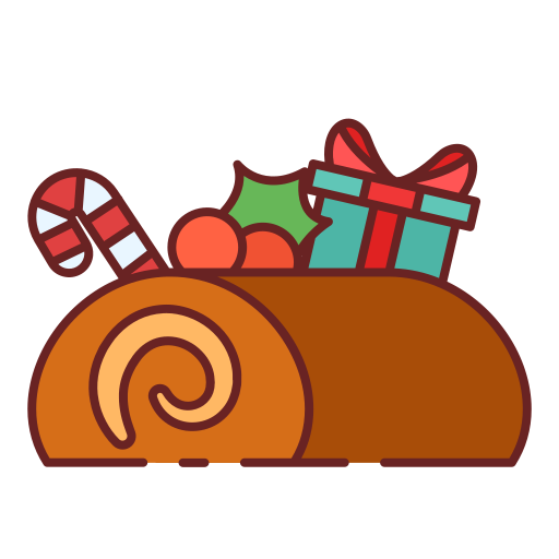 pastel de navidad icono gratis