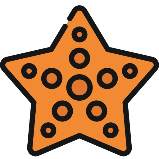 pez estrella icono gratis