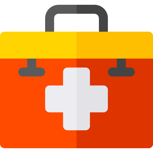 First aid kit Basic Rounded Flat icon