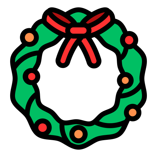 corona de navidad icono gratis