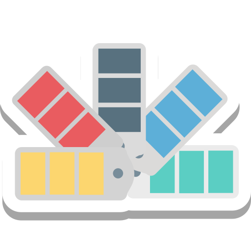 paleta de color icono gratis
