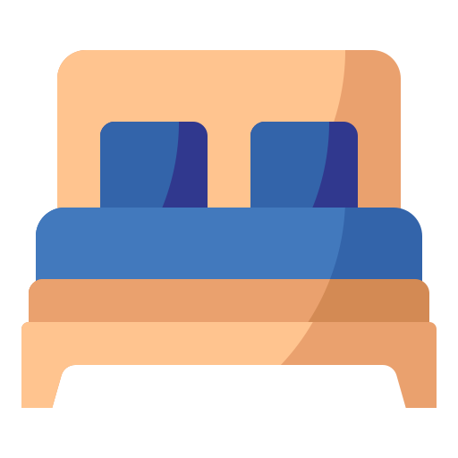 cama doble icono gratis