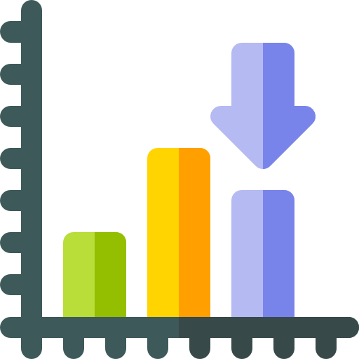 gráfico de barras icono gratis