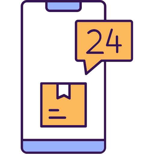entrega móvil icono gratis