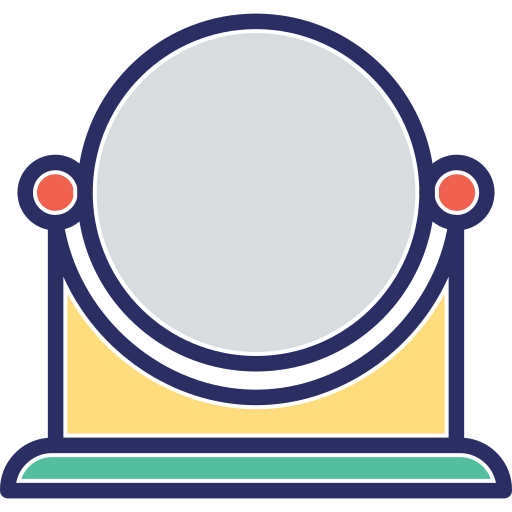 espejo de pedestal icono gratis