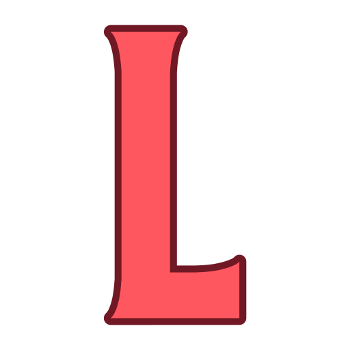 letra l icono gratis