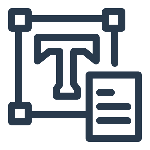 Typography free icon